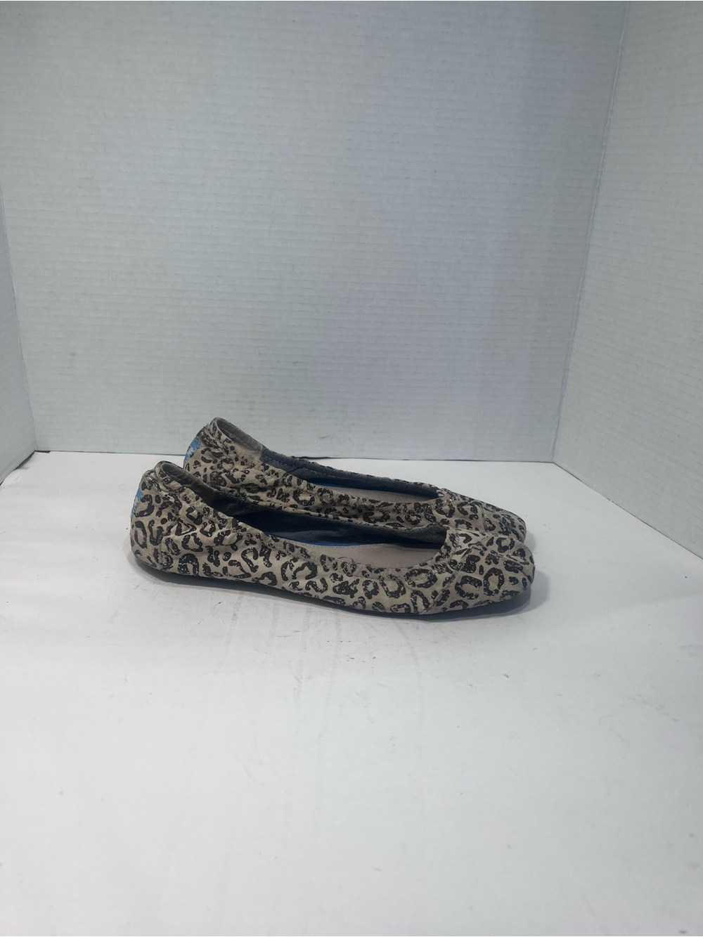Toms Leopard Print Ballet Flats - Beige/Black